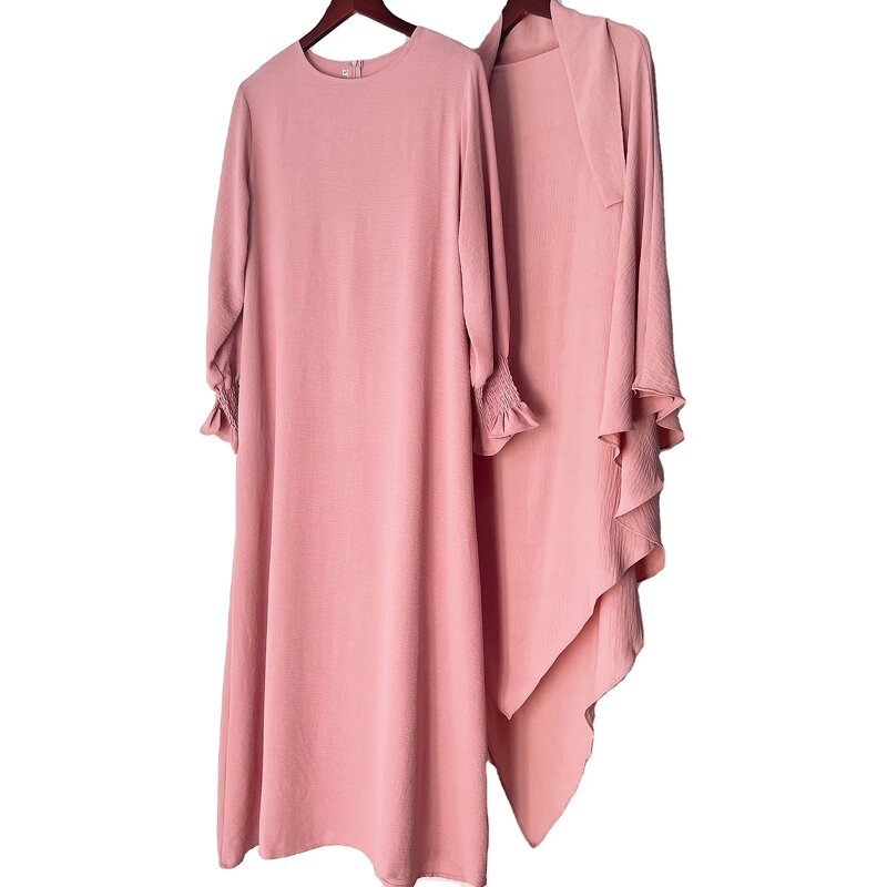 Abaya Factory - 2 Piece Set with Hijab Kaftan Robe