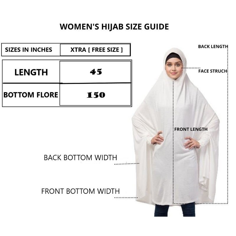 Hijab Factory - Full Prayer Hijab with Sleeves
