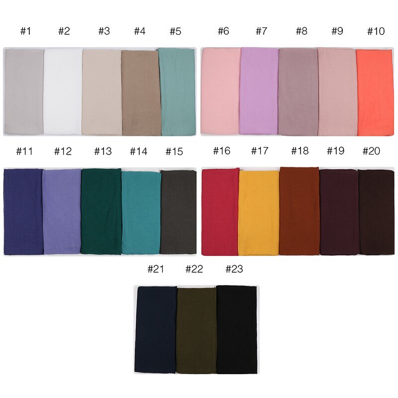 Hijab Factory - Wholesale Muslim Long Solid Color Scarf