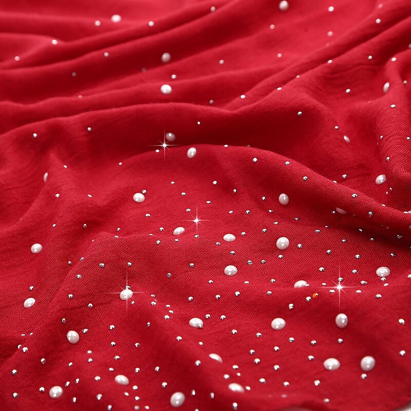 Hijab Factory - Muslim Chiffon Stone Hijab Headscarf