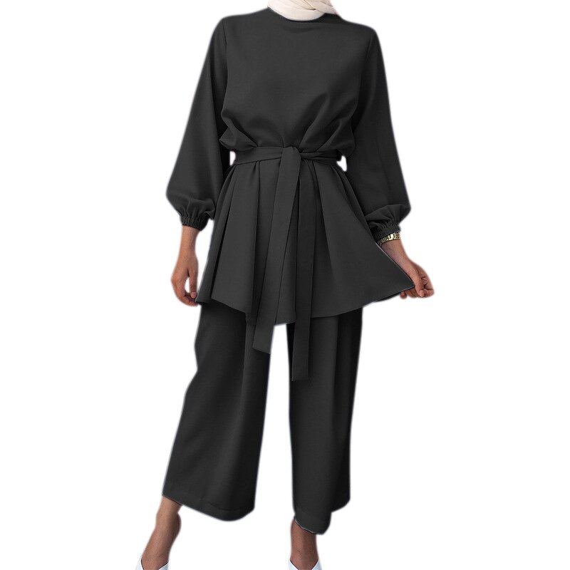 Abaya Factory - Plus Size 2 Piece Set Casual Skirt