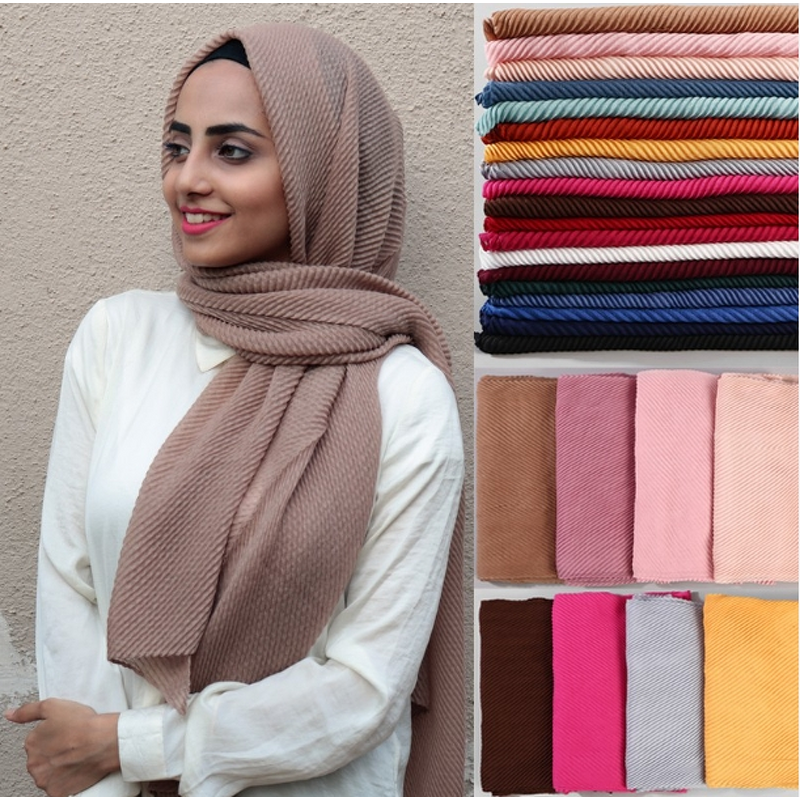 Hijab Factory - Wholesale Muslim Long Solid Color Scarf