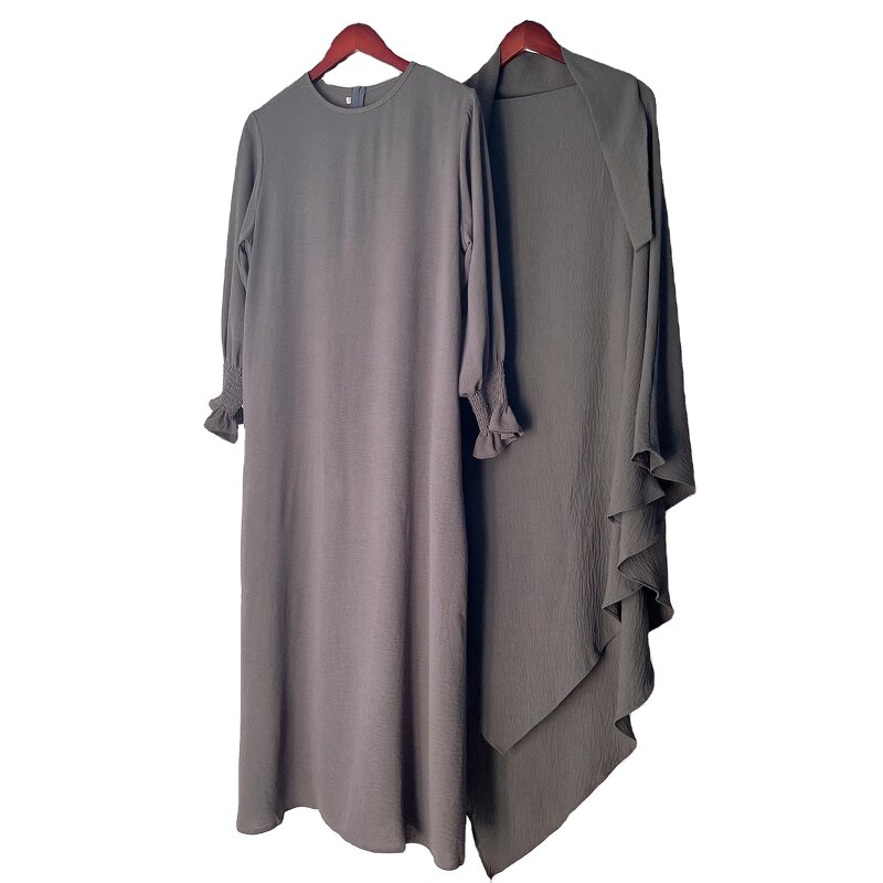 Abaya Factory - 2 Piece Set with Hijab Kaftan Robe