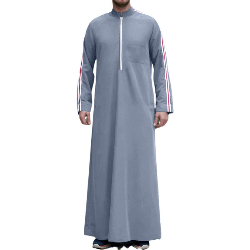 Men's Thobe Factory - Long Sleeve Solid Color Casual Wear