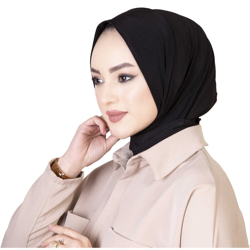 Hijab Factory - Glitter Shiny Long Plain Scarf Shawl