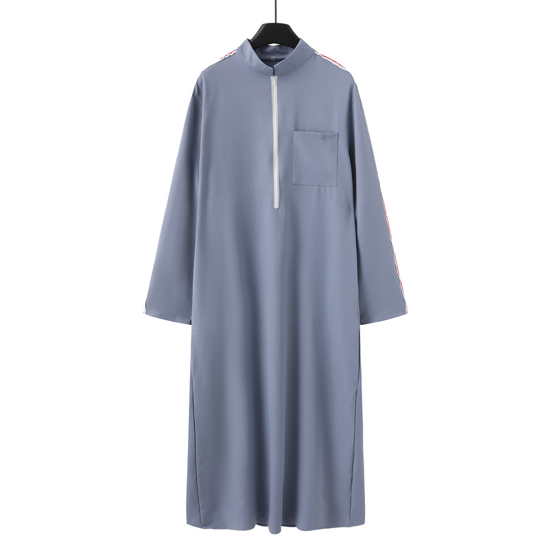 Men's Thobe Factory - Long Sleeve Solid Color Casual Wear