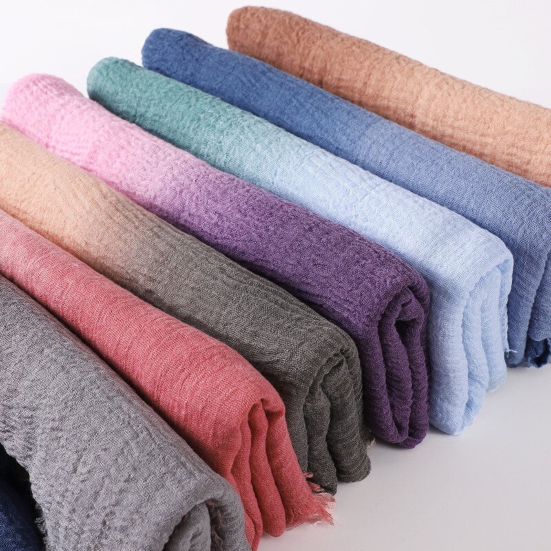 Hijab Factory - Muslim Cotton Linen Crinkle Hijab