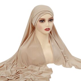 Hijab Factory - New Style Winter Plain Women Instant Hijab