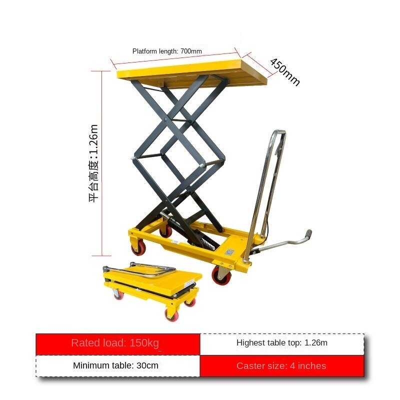 Hydraulic Lift Table Supplier - 500kg Stand 150kg Mechanical Stationary Lift Table