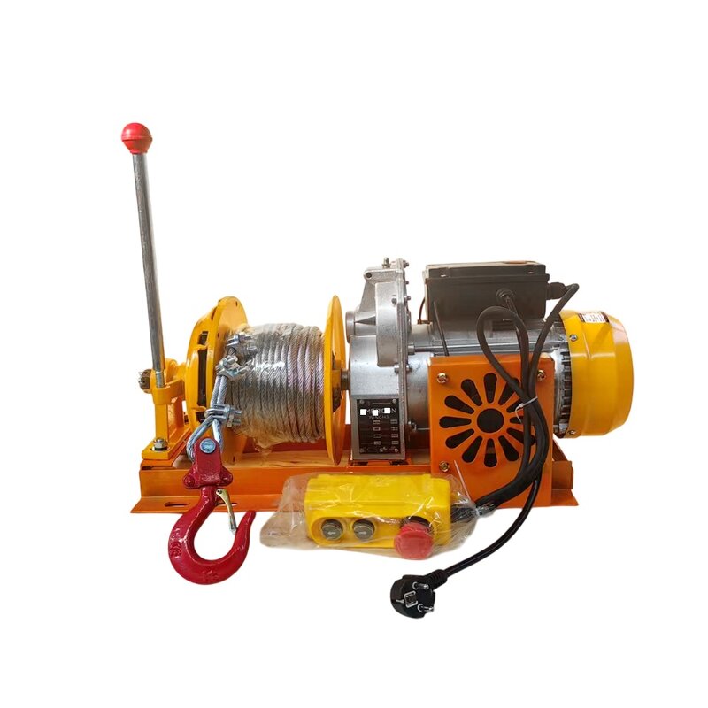 Mini Electric Winch Factory - 220V 500kg Anti-Rotation Steel Wire Rope Crane
