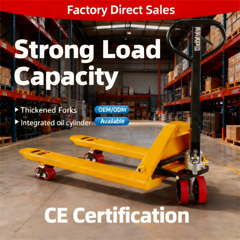 Pallet Jack Manufacturer - CE ISO Certified Nylon Wheel Manual Forklift