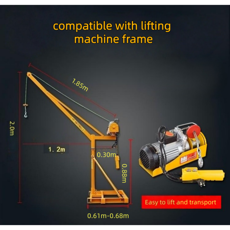 Mini Electric Hoist Supplier - Cheap Price 220V PA Portable Wire Rope Crane