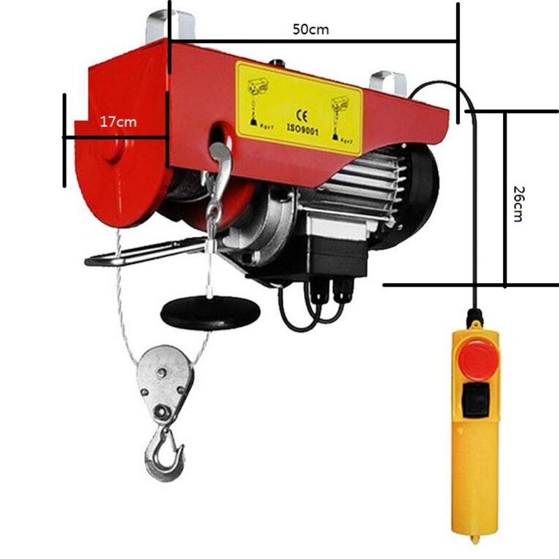 Portable PA Electric Hoist Factory - Factory Outlet PA100/200kg Wire Rope Hoist