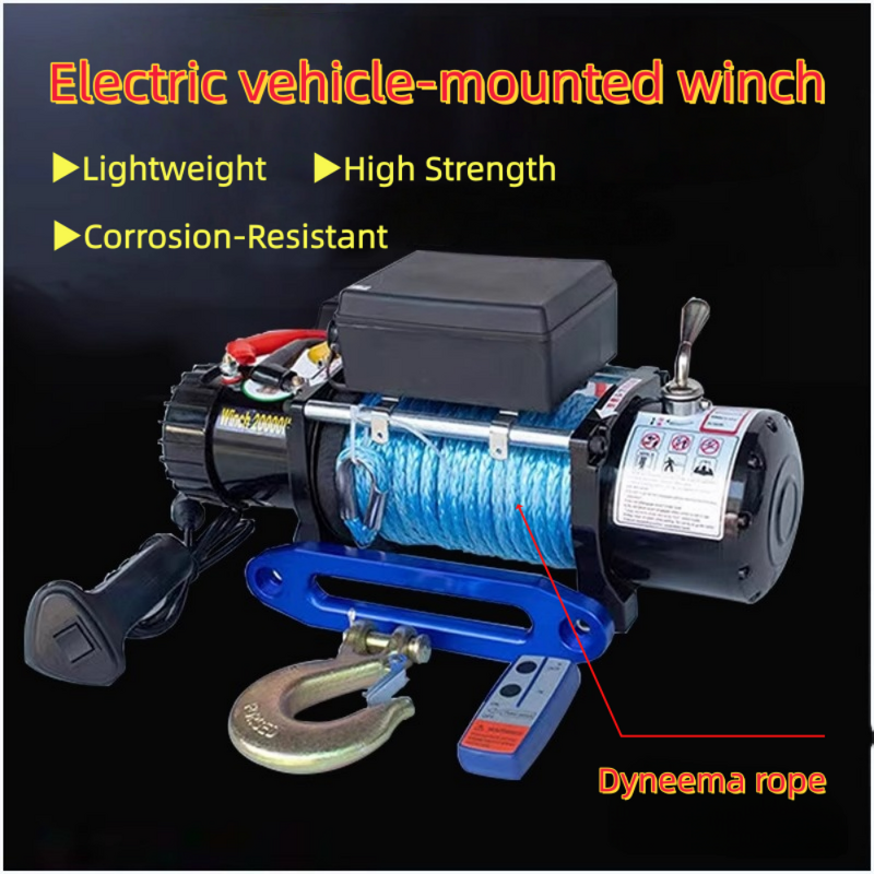 Trailer Electric Winch Manufacturer - 6000Lbs 12V 24V Winch with Remote Control