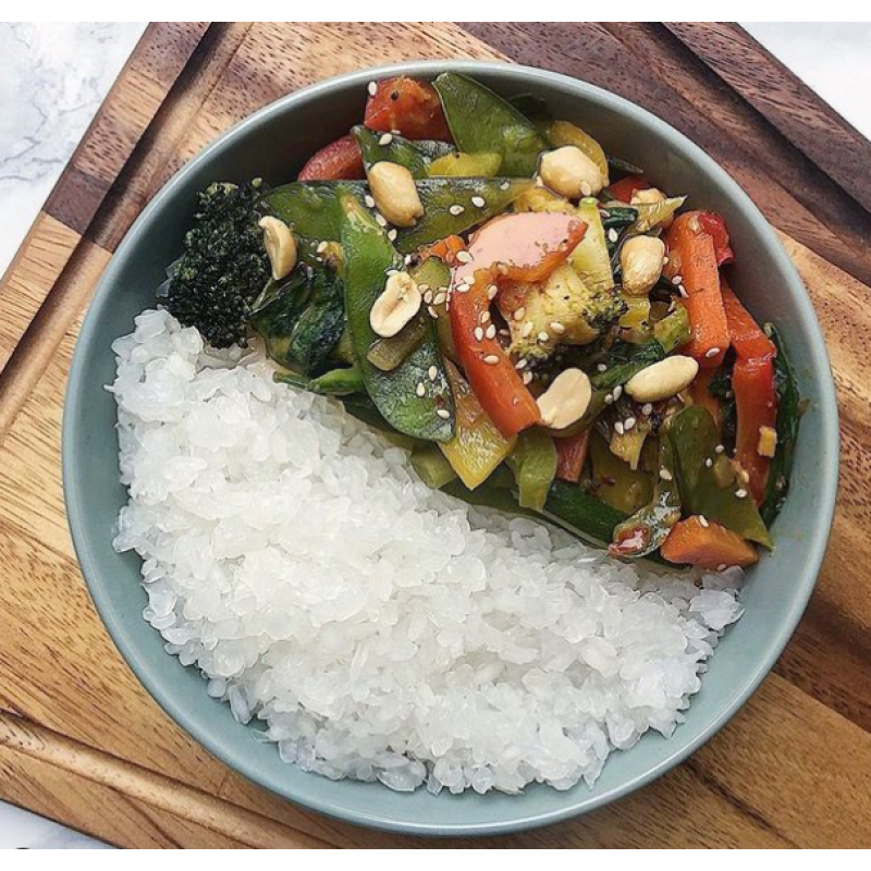 Wholesale Healthy Konjac Shirataki Instant Rice Low Carb Sugar Free Diabetic Gluten Free Keto Halal Food with Wholesome Pasta