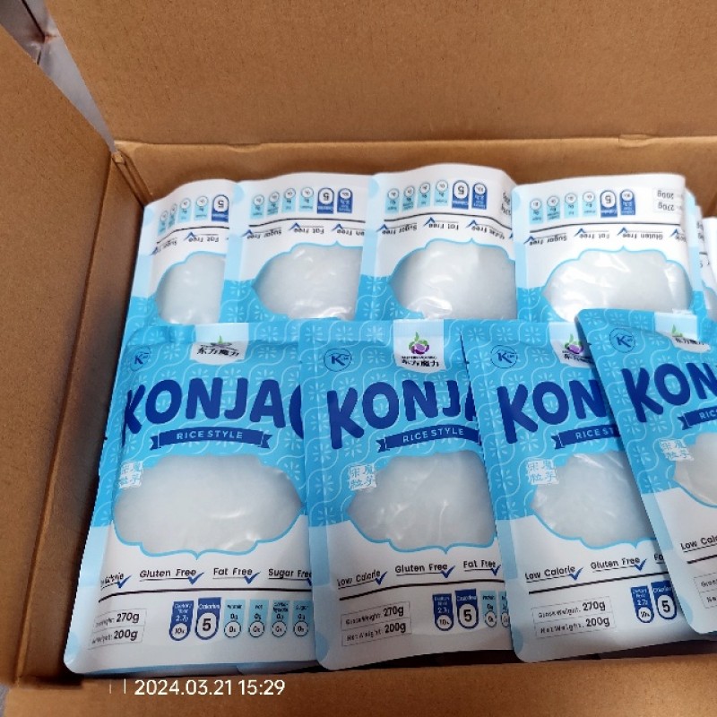 Wholesale Ready-to-Eat Halal Organic Low Calorie Keto Food Pure Konjac Root Instant Rice Shirataki Gluten-Free