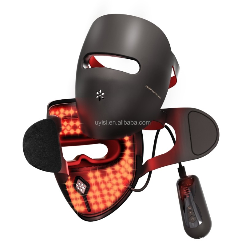 Uyisi 9D Infrared Therapy LED Soft Silicone Face Mask Anti-Aging Acne Rejuvenation Facial Beauty Equipment for Home Use