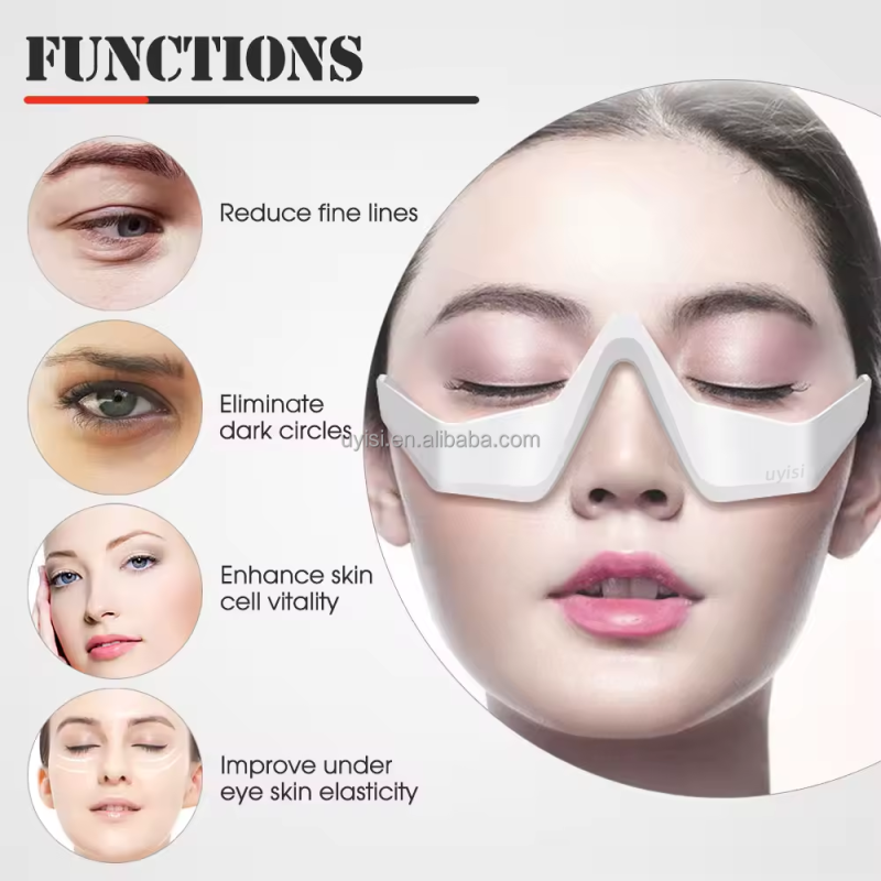 Hot Selling 3D EMS Red Light Therapy Eyes Massager Mini LED Eyes Massager Wrinkle Removal Device