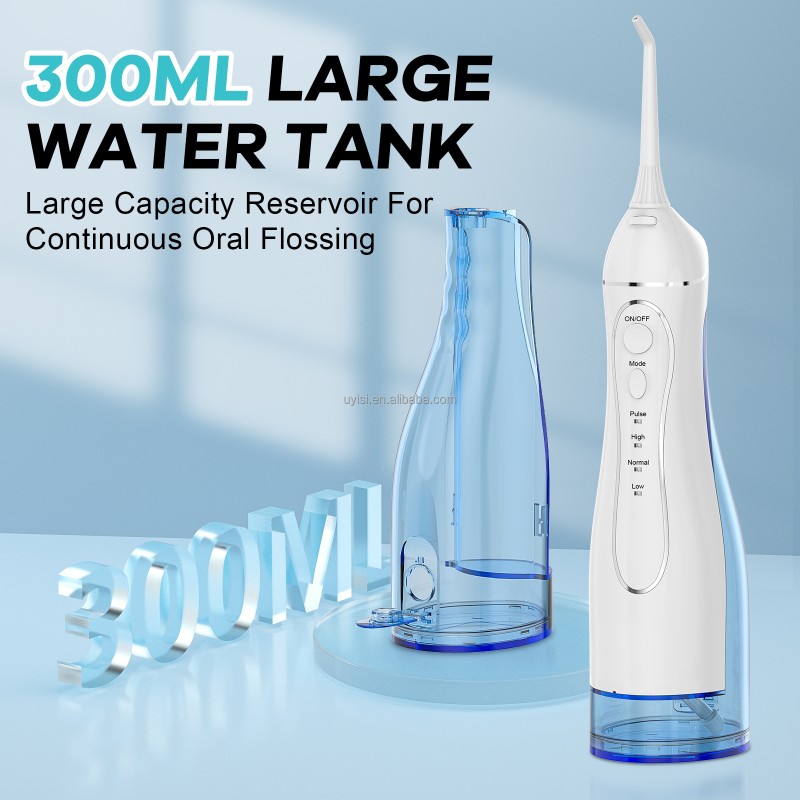 Uyisi  Usb Charged Portable Dental Irrigator for Teeth Cleaning Rechargeable Oral Care Appliances Waterproof IPX7 with 4 Modes