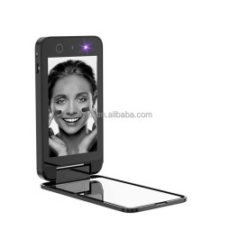 Portable UV LED Cosmetic Mirror Sunscreen Makeup Removal Skin Condition Detection Mini Travel HD Mirror