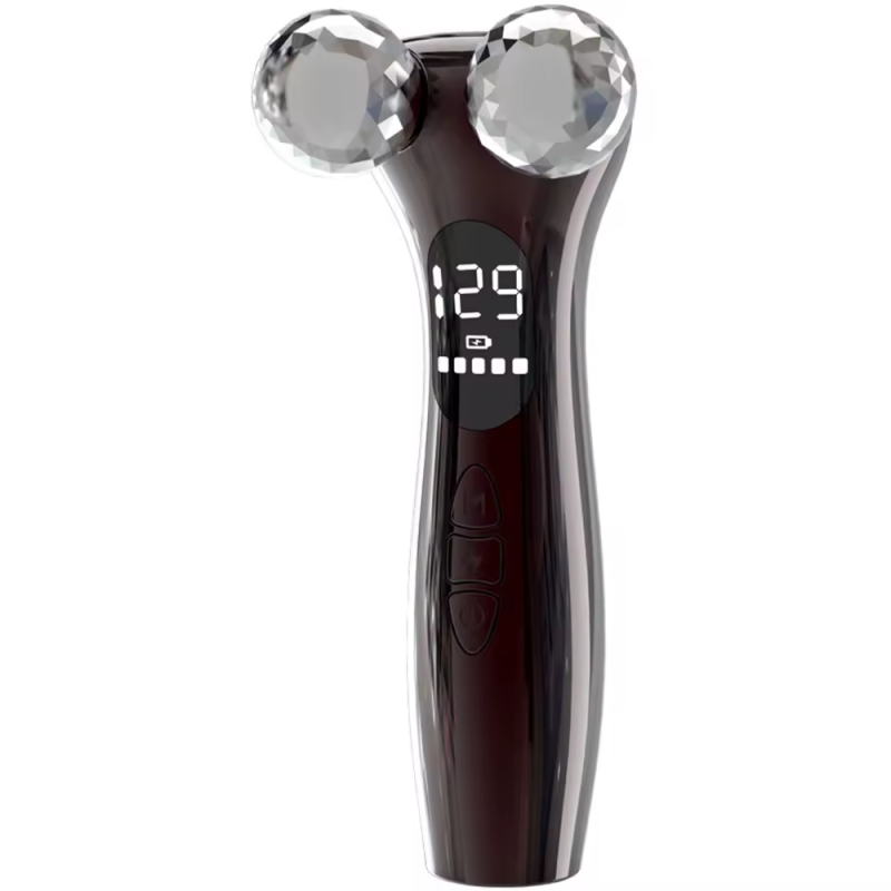 2024 4D Face Roller Massager Low Frequency Pulse Technology Electric Hand-Held Beauty Device Skin Tightening Neck Lifting Facial