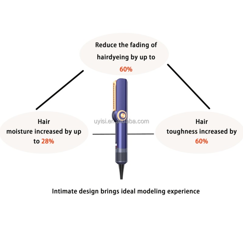 Hot Selling 2 in 1 Airstyler Wet Hair and Dry Hair Airflow air Blower Dryer Flat Iron Hair Straightener With air