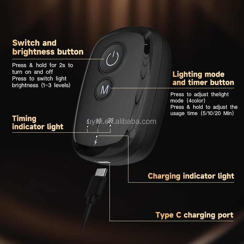 Uyisi New 4-Color LED Photon Wireless Smart Silicone Mask Facial Silicone Infrared Led Mask Light Therapy for Personal Face Care