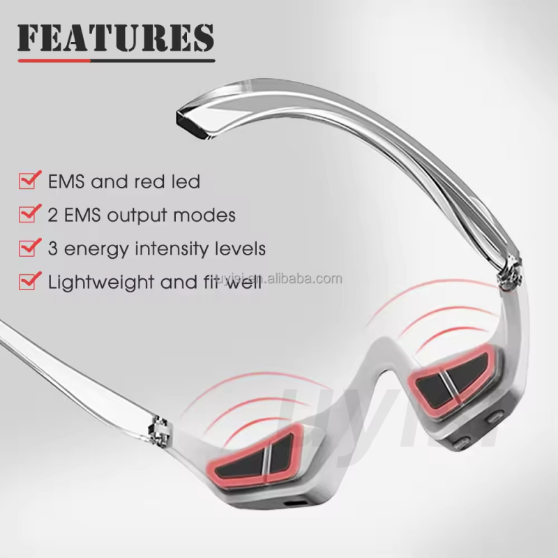Hot Selling 3D EMS Red Light Therapy Eyes Massager Mini LED Eyes Massager Wrinkle Removal Device