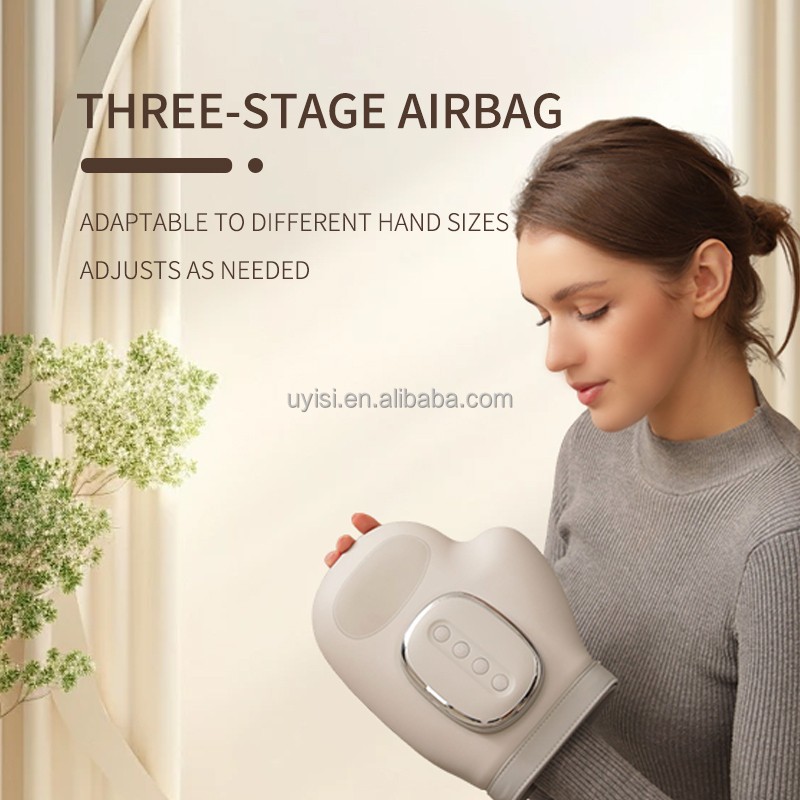 Uyisi Upgraded Wireless Hand Massager Machine with Heat Electric Hand Massage for Air Compression Relaxed Palm and Hand Massager