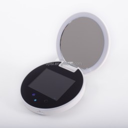 Uyisi Sunscreen Test Uv Camera 2.8inch Screen Visualize Facial Sunscreen Makeup Mirror Travel Vanity Mirror With 2-level Lights