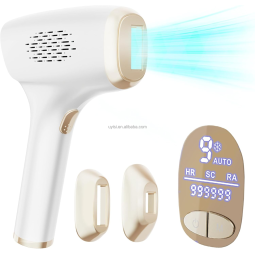 Uyisi New 3 in 1 999,999 Freezing Point Fast Flash Laser 9 Energy Levels 3 Control Modes for Home Use Body Facial Ice Coolness