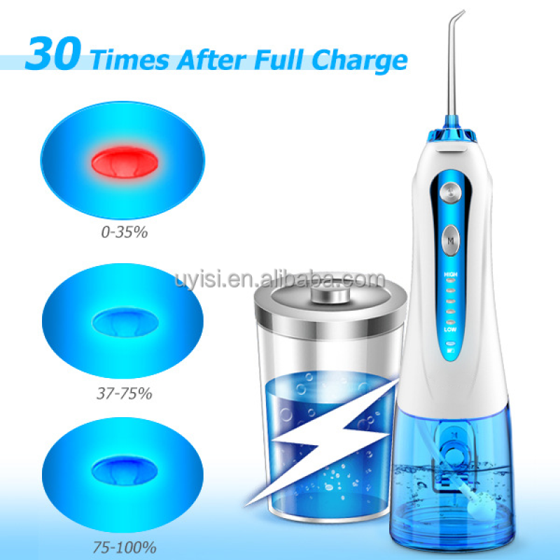 Professional Dental Water Flosser 4 Clean Nozzles 5 Modes Portable for Oral Irrigator for Teeth Whitening Factory OEM/ODM