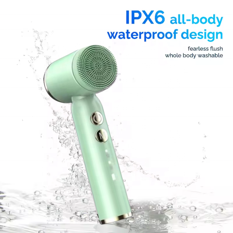 Waterproof Rechargeable Electric Facial Spin Brush 6 Heads Deep Pore Cleansing Hot/Cold Compress UK Skin Tightening Skin Care