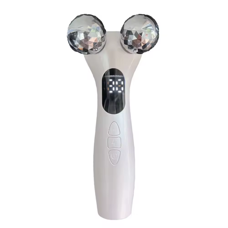 2024 Home Use Beauty Equipment Handheld EMS Micro Current Facial Roller Device for Face Body Chin Lift Skin Tightening