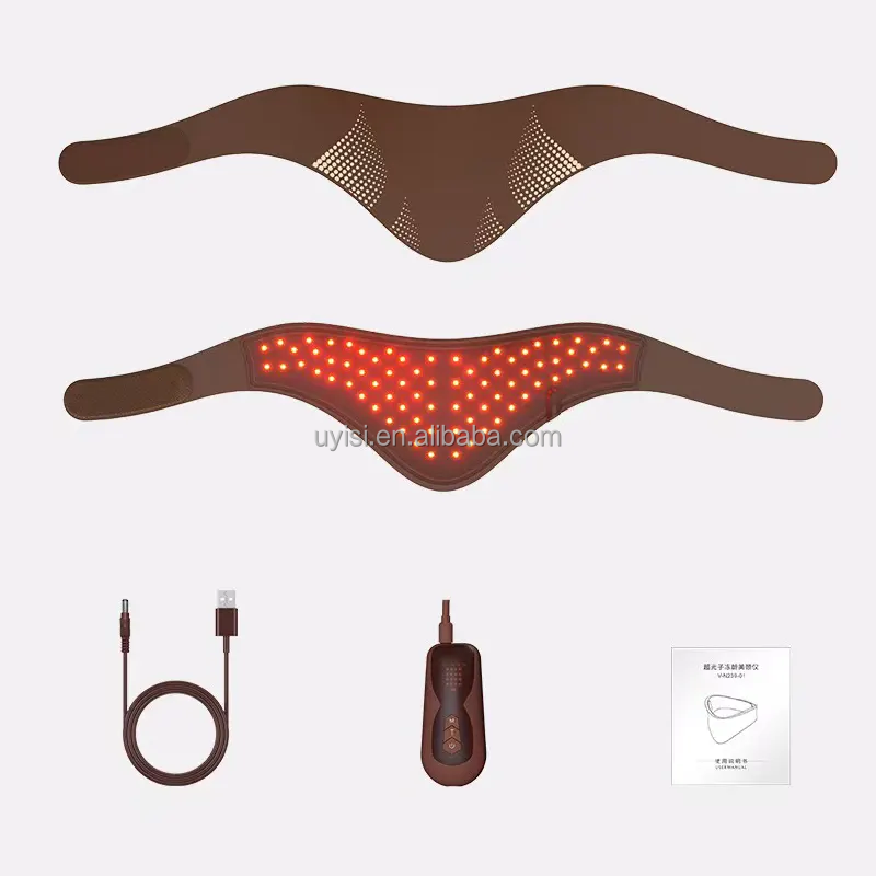 Uyisi 4-Color LED Mask Suit Facial and Neck Beauty Skin Rejuvenation Whitening Anti-Aging Red Light Therapy Beauty Care Device