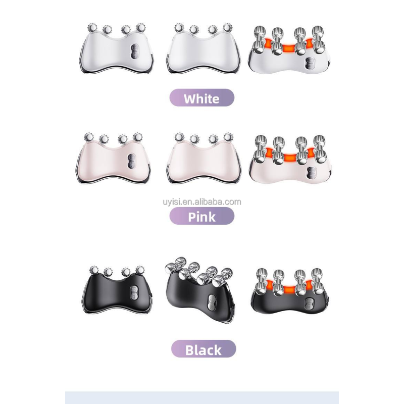 Uyisi Microcurrent Machine 5 Color LED Lights Heat Therapy Guasha Electric Face Massager Winkle Remover for Beauty Care at Home