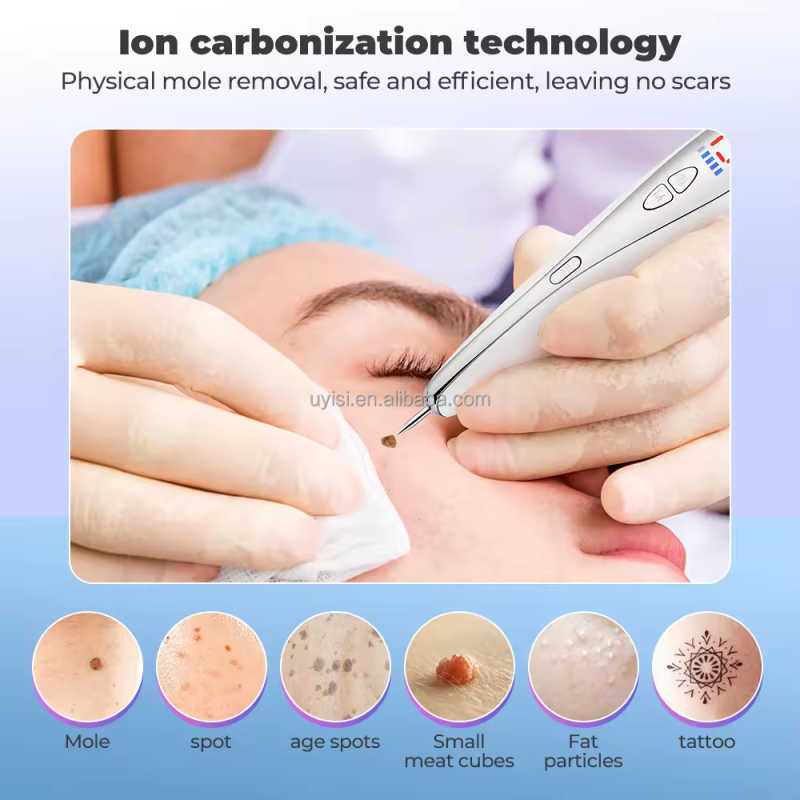 New Portable EMS Eye Massager Pen Freckle Wart Dark Tattoo Spot Skin Sweep Remover Pen Mole Removal Machine Pen