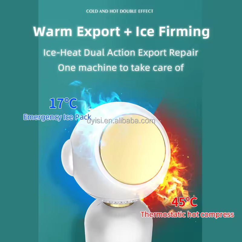 Home Use Face Skin Care Beauty Device Pore Acne Vacuum Cleaner Heating Cool Electric Hot and Cold Blackhead Remover Vacuum