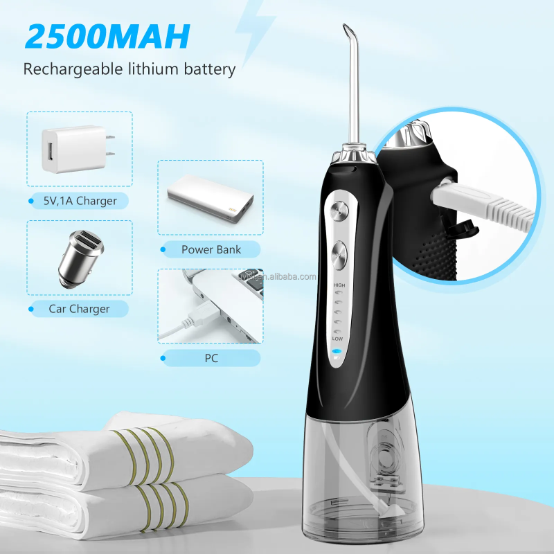 Uyisi Portable USB Rechargeable Dental Water Flosser High Quality Handheld for Oral Irrigator 300ML Water Tank Cordless Teeth