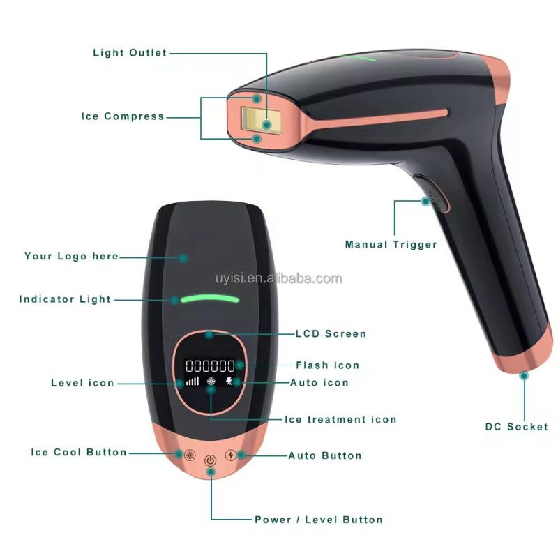 Laser Epilator Permanent and Painless IPL Laser Hair Removal Machine IPL Hair Removal Device for Home Use