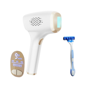 Handheld 3-in-1 IPL Laser Hair Removal Device Ice-Cooling with HR/SC/RA Functions and 9 Energy Levels for Men and Women
