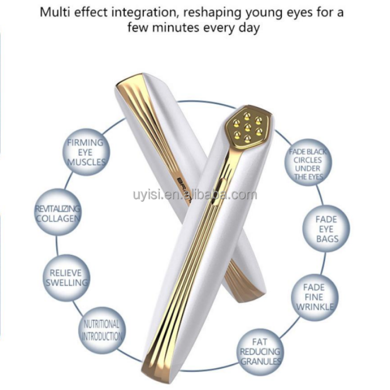 Uyisi Homeuse EMS Radio Frequency & Red Light Therapy Eye Device Wrinkle Removal & Facial Lifting Skin Tightening & Rejuvenation