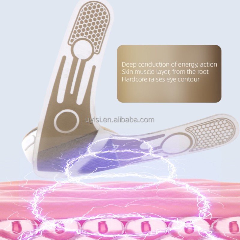 2024 New Conductive EMS Eye Beauty Device Help Reduce Wrinkles Lightens Dark Circles Smooths Eye Bags Tightens Eye Mini Massage