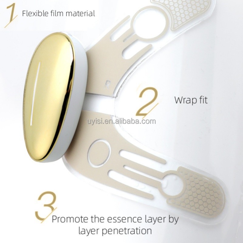 Uyisi Mini Portable Electric Eye Massager Under Eye Skin Vibration Massage for Dark Circles Removal Home Use Beauty Equipment