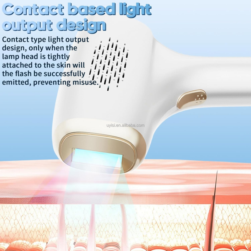 Uyisi New 3 in 1 999,999 Freezing Point Fast Flash Laser 9 Energy Levels 3 Control Modes for Home Use Body Facial Ice Coolness