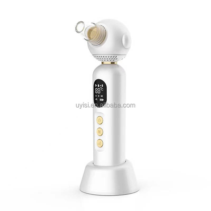 Home Use Face Skin Care Beauty Device Pore Acne Vacuum Cleaner Heating Cool Electric Hot and Cold Blackhead Remover Vacuum