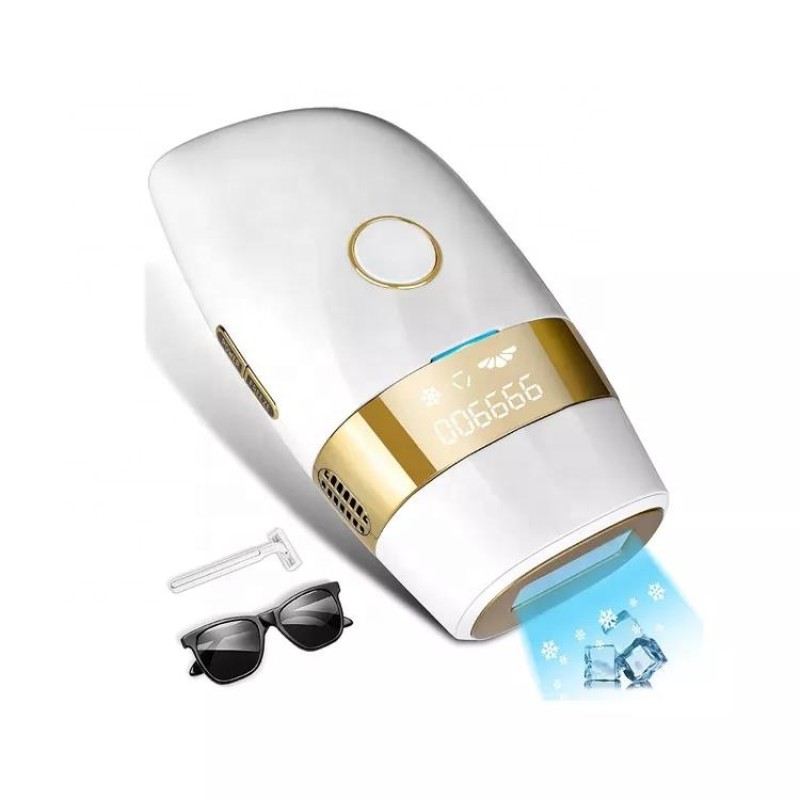Laser Epilation IPL Hair Remover Device for Women Men 999999 Flashes Painless Ice-Cold Whole Body Hand Facials Skin Tightening