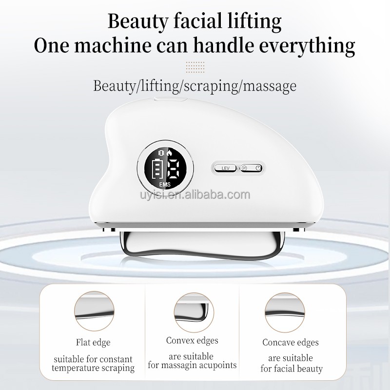 Uyisi Electric Facial Guasha Beauty Device Best Selling Product for Face Firming Slimming Tightening Trending Personal Skin Care