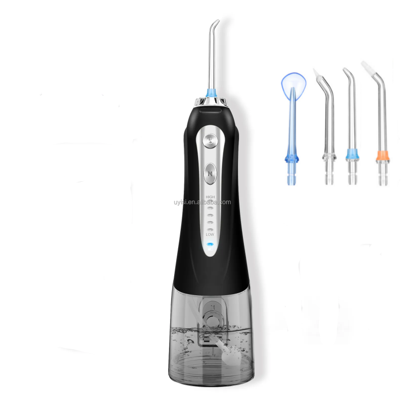Uyisi 2025 for Oral Irrigator 300ML Rechargeable Cordless Tooth Flosser 5 Jet Tips IPX7 Waterproof Teeth Braces Cleaner for