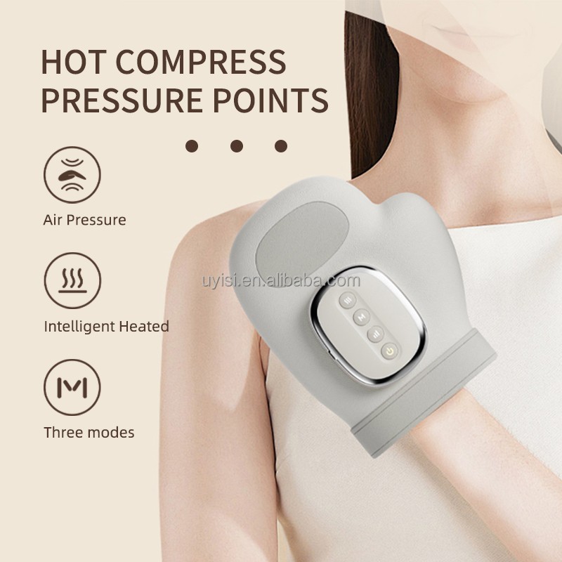 Uyisi Upgraded Wireless Hand Massager Machine with Heat Electric Hand Massage for Air Compression Relaxed Palm and Hand Massager